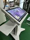 Smart double screen AIO meeting podium 32&quot; windows interactive PCAP plus 10&quot; lcd display  monitor lectern