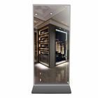 High Brightness Magic Mirror LCD Interactive Kiosk 43 Inch 4G For Mall