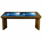 Two Screen Media Dual Interactive Multi Touch Table 43&quot; Usb Android Windows Optional