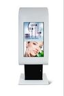 Floor Standing Outdoor LCD Digital Signage Touch Screen Double Faces 2000 Nits