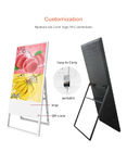 Wifi Portable Digital Signage Kiosk Stand 43 Inch With USB VGA HDMI Interface