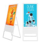 Foldable Mobile 55 Inch Display Digital Signage Floor Stand Touch Screen Poster