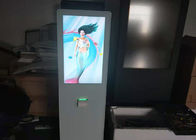High gloss white  large 42 inch infrared touch  information kiosk touch screen  with printer