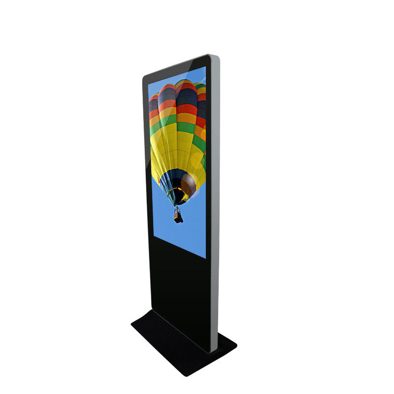 Ultra silm Retail digital signage kiosk with fhd lcd 450cd/m2 brightness