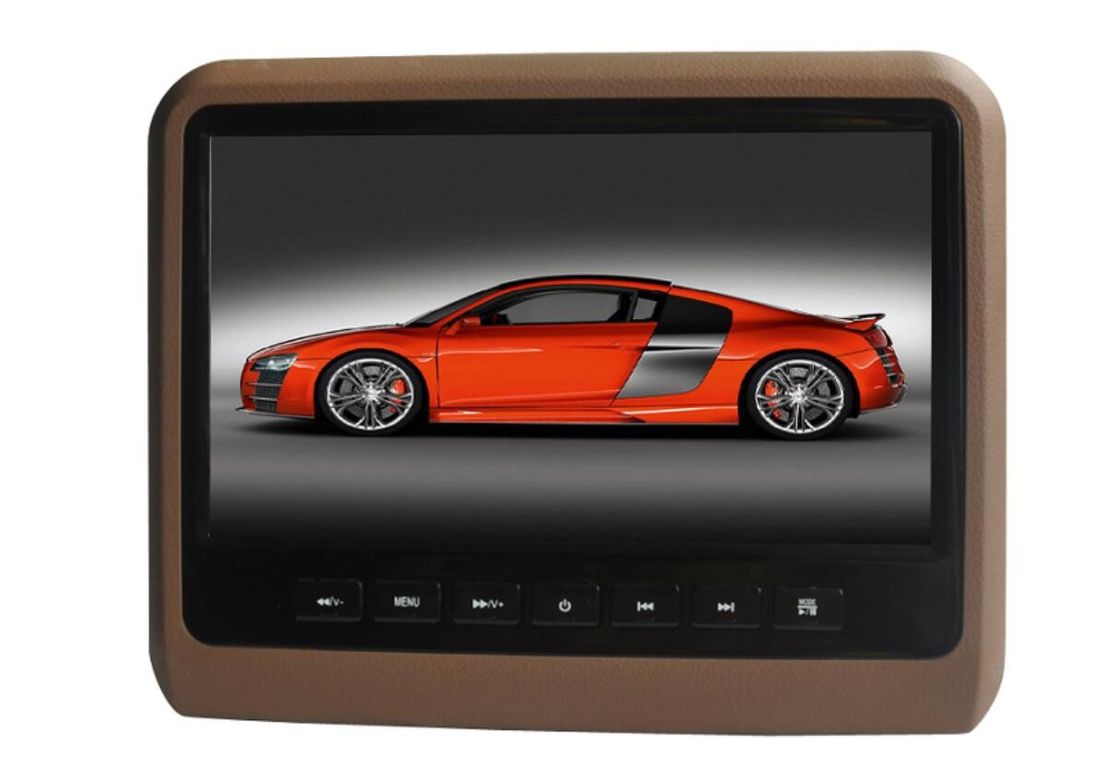 CE FCC ROHS 9&quot; Car Roof DVD Player Headrest With Interchangeable Color Skins   .