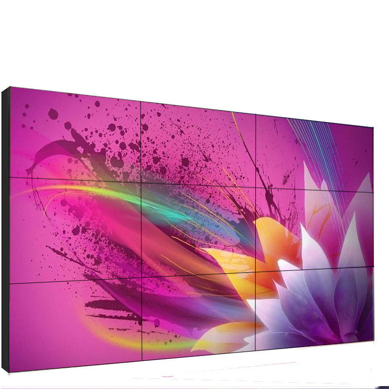 Exterior Super Narrow Bezel LCD Wall Display 46&quot; 4K DID 3.5mm Bezel 3x3 Video Wall