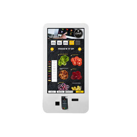 32" 42 " Food Ordering Self Service Payment Kiosk With Capacitive Touch Barcode Reader