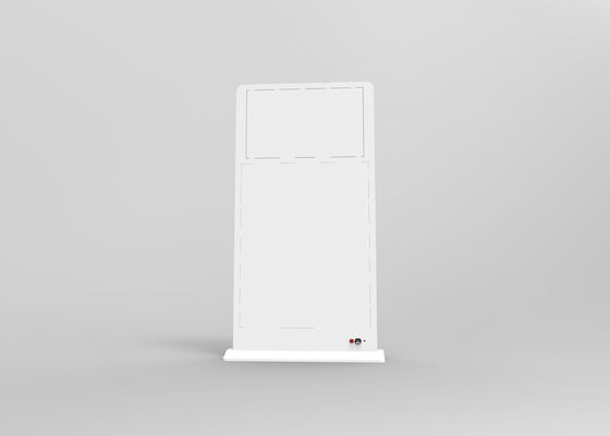 AC240V 32 Inch Floor Standing LCD Kiosk With Brochure Holder