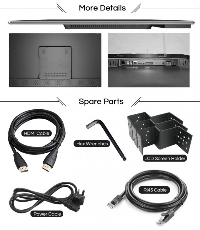 High Definition Telescoping 4K Video Wall Display Remote Control 500 Cd/m2