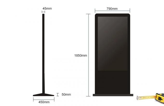 43 Inch Floor Standing Lcd Advertising Digital Signage Totem Kiosk Hd ...