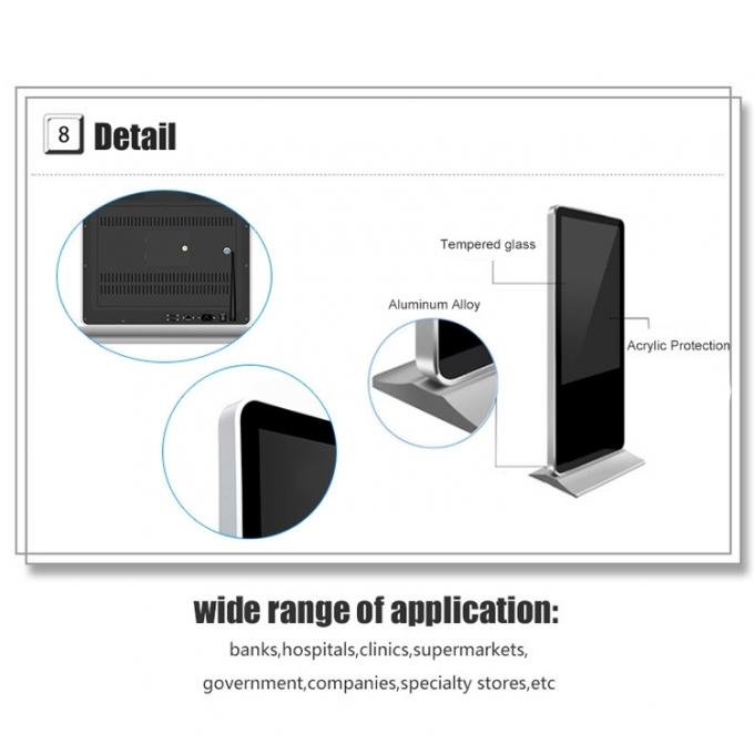43 Inch Floor Standing Lcd Advertising Digital Signage Totem Kiosk Hd ...