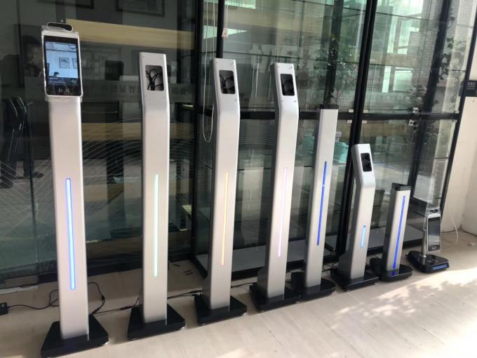 black 45 languages RFID Card Reader floor stand Kiosk Automatic Thermal
