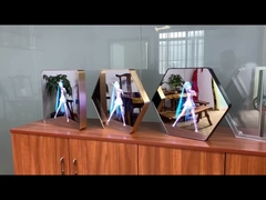 3D Mirror Holographic Display Kiosk for Advertising LED Light