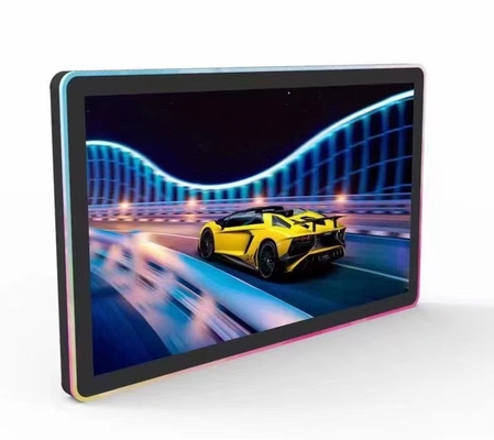 PCAP touch screen LCD monitor size from 10.1inch to 98inch with build in colorful LED lights  for game machine