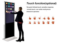 55 Inch Indoor Floor Stand Wifi Touch Screen Kiosk Digital Signage Lcd Advertising