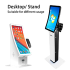 Mini Curved 23.6inch Self Service Kiosk With Touch Screen Ordering