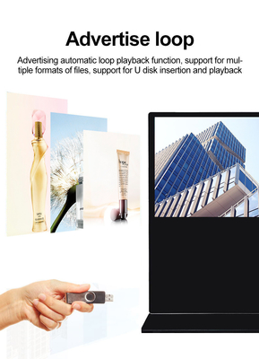 Wifi Touch Screen Digital Signage Kiosk 85 Inch Floor Standing LCD Advertising Player