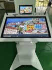 Smart double screen AIO meeting podium 32&quot; windows interactive PCAP plus 10&quot; lcd display  monitor lectern