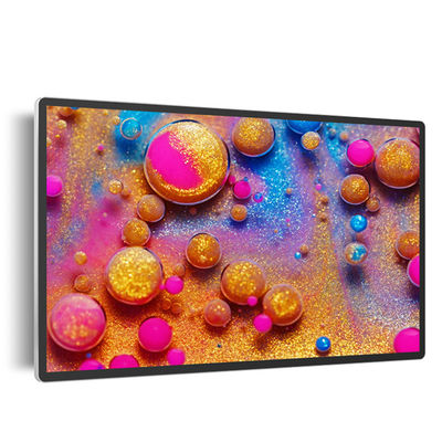 55 Inch 12V 5A Metal Cased LED EPoster Display With Infrared Touch And Thermal Printer