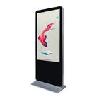 43 inch lcd screen display vertical digital signage kiosk on wheels for office lobby