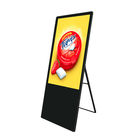 43 Inch Portable Digital Signage Kiosk Floor Stand HD 1920X1080 Resolution