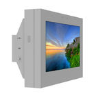 Portable Outdoor LCD Digital Signage 55 Inch Wall Mount Galvanized Steel Material