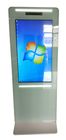 Bank 10 Infrared LCD Touch Screen Kiosk Stand 43&quot; With LED Stripes Decoration