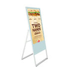 Wifi Portable Digital Signage Kiosk Stand 43 Inch With USB VGA HDMI Interface