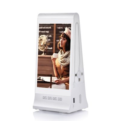 8inch Tabletop Digital Order Call Display LCD Screen Advertising Player with Menu Power Bank