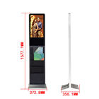 22'' LCD Newpaper Digital Signage Kiosk Information 10 Point For Shopping Mall