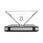 180° 270° 360° 3D Holographic Display Interactive Touch Pyramid Jewelry Kiosk For Mall