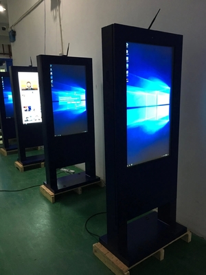 55inch Digital Signage Kiosk with 1920x1080 Resolution Capacitive Touch