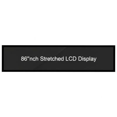 86inch Stretched LCD Display with 1920*1080 Resolution and 400CD/M*2 Brightness for Digital Signage and Bar LCD Screen