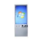 Cinema / Restaurant Touch Screen Kiosk Systems With Barcode Scanner / Ticket Printer