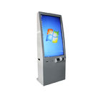 Cinema / Restaurant Touch Screen Kiosk Systems With Barcode Scanner / Ticket Printer