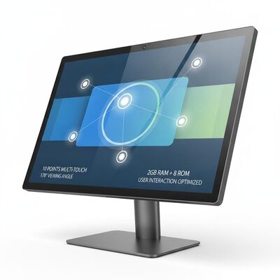 10 Points Multi Touch Digital Signage Including 178 Degree Viewing Angle 2GB RAM and 8GB ROM Memory Optimized for User Interaction
