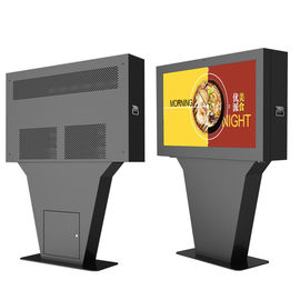 Outdoor Floor Stand Digital Menu Tv Enclosure Monitor 65inch 55inch 43inch Landscape Screen Kiosk