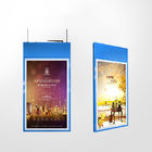 Hanging Digital Signage Advertising Display 43'' Double Side Shopping Windows Screen
