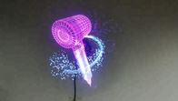 USB Wifi Bluetooth PC 3D Holographic Display LED Fan With 2 / 4 Fan Blades