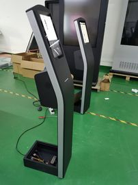 12.1inch floor standing capacitive touch screen kiosk with THERMAL printer built-in Android or PC OS for payment kiosk