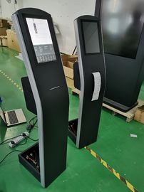 12.1inch floor standing capacitive touch screen kiosk with THERMAL printer built-in Android or PC OS for payment kiosk