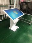 IR Touch Interactive Floor Standing Kiosk High Brightness 50/60HZ For All Location