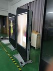Android 7.1 OS Digital Signage Kiosk Double Sided 55'' Build In PC For Advertising