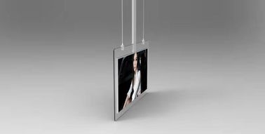 55inch Black White QLED Android System Free Standing Roof Mounting LCD Digital Signage With Super Slim Glass Frame