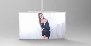 55inch Black White QLED Android System Free Standing Roof Mounting LCD Digital Signage With Super Slim Glass Frame