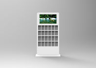 AC240V 32 Inch white color  Floor Standing LCD digital signage Kiosk With Brochure Holder