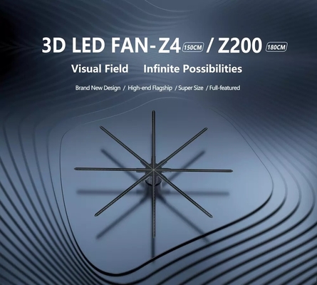 8 Arms 3d Holographic Projector 650mm Display Fan 150cm ABS PC