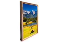 21.5 32 Inch Touch Screen Advertising Wooden Frame Wall Mount Digital Signage