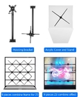 Four Blades 1920*1080 70cm Indoor Advertising Hologram 3D Holographic Naked Eyes 3D LED Fan with Wifi App Control