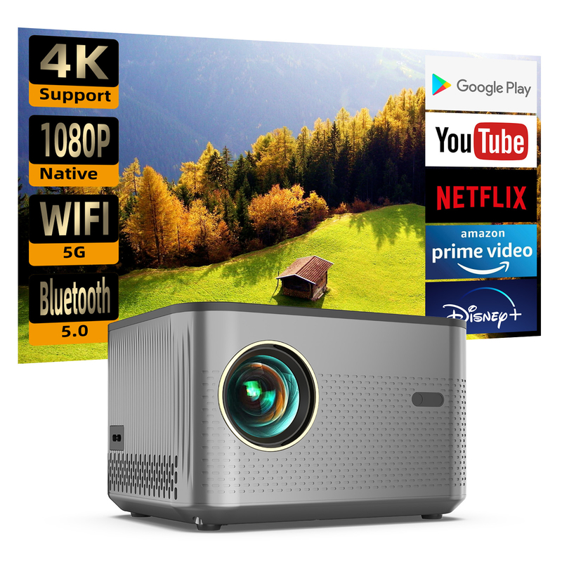 Full HD 1080P 4K Home Theater Projector Smart Android WIFI 3D Video